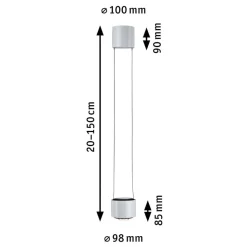 Paulmann URail Aldan LED-pendellampe, hvid