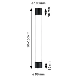 Paulmann URail Aldan LED-pendel 4.000 K sort