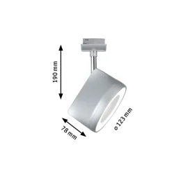 Paulmann URail Arena spot krom, kan dæmpes 2.700 K