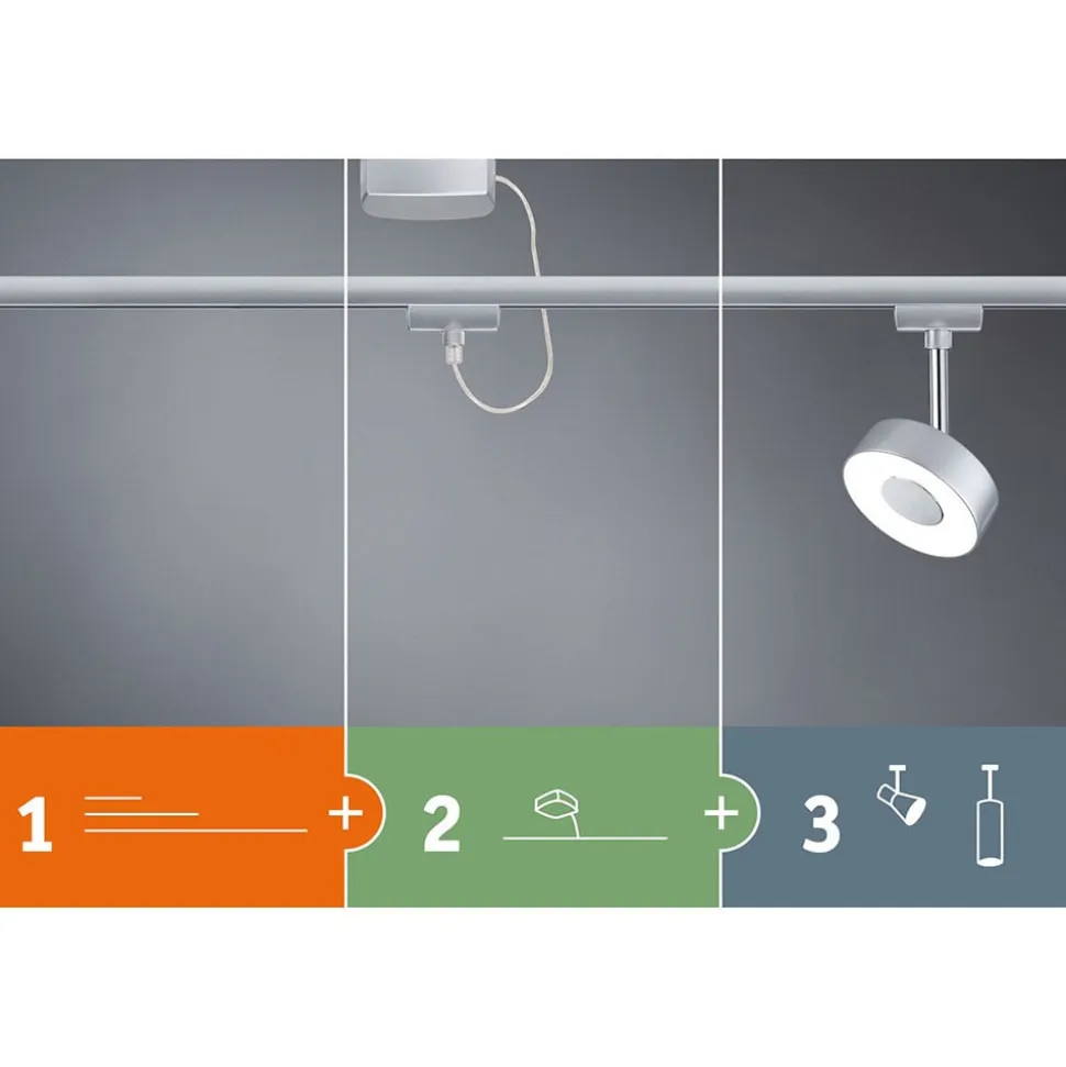 Paulmann URail Basissystem, tilbehørssæt, krom