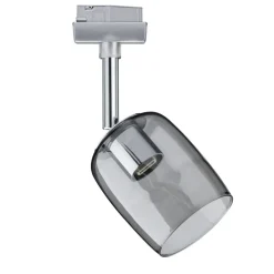 Paulmann URail Blossom basissæt, krom, røgglas