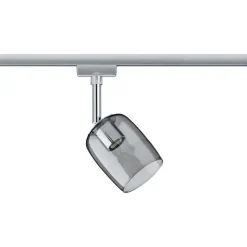 Paulmann URail Blossom spot, krom/røggrå