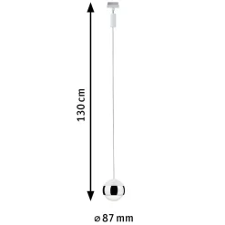 Paulmann URail Capsule II pendel, hvid/krom 827