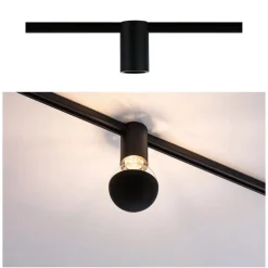 Paulmann URail Ceiling Socket E27, sort