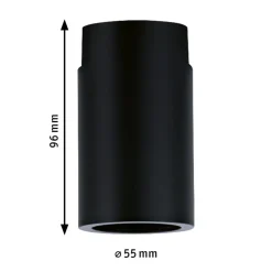 Paulmann URail Ceiling Socket E27, sort