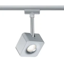 Paulmann URail Cube LED-spot, dæmpes 2.700 K krom