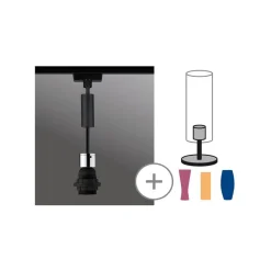 Paulmann URail 2Easy Basic hængelampe, mat sort