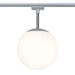 Paulmann URail Globe kuglelampe i krom, opalglas