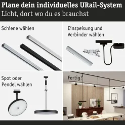 Paulmann URail Hildor LED-spot sort 4.000K