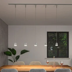 Paulmann URail hængelampe Cone, krom mat, GU10