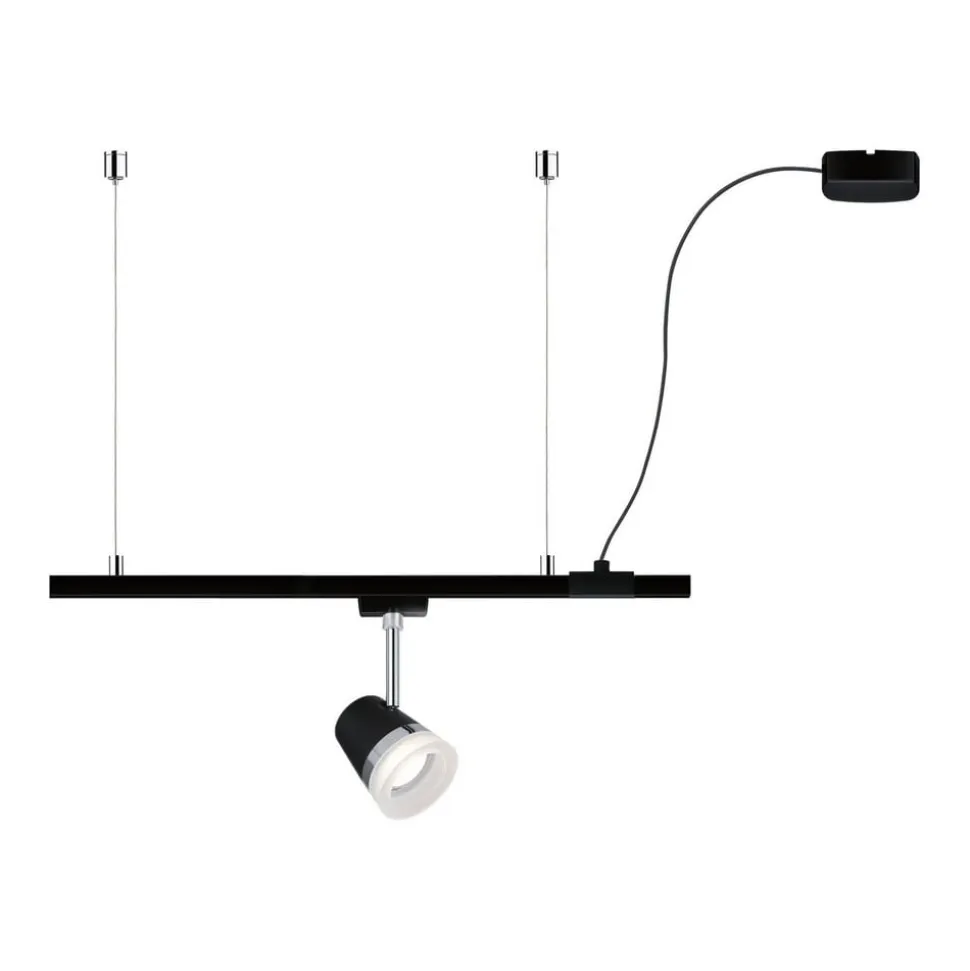 Paulmann URail kabelindføring, sort mat, 2 m