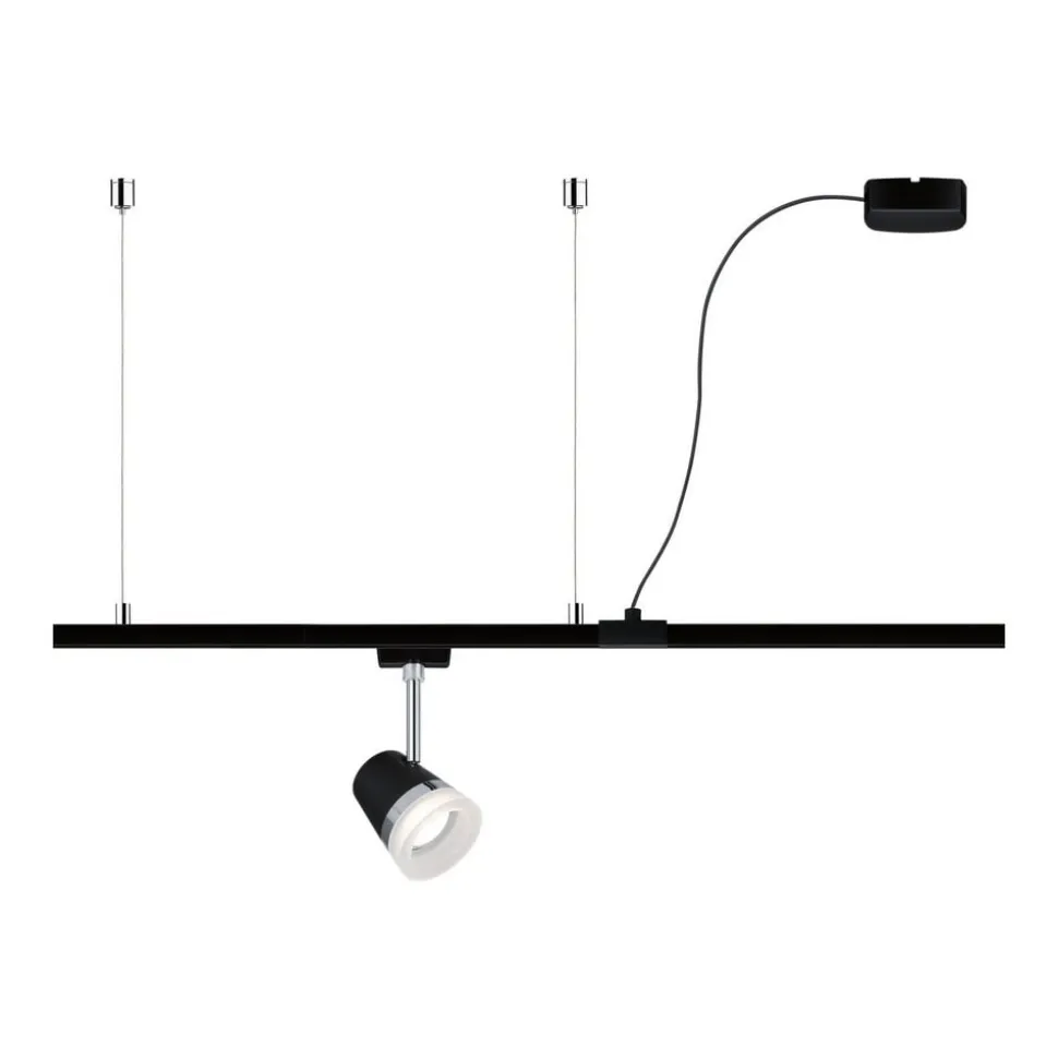 Paulmann URail kabelindføring, sort mat, 2 m