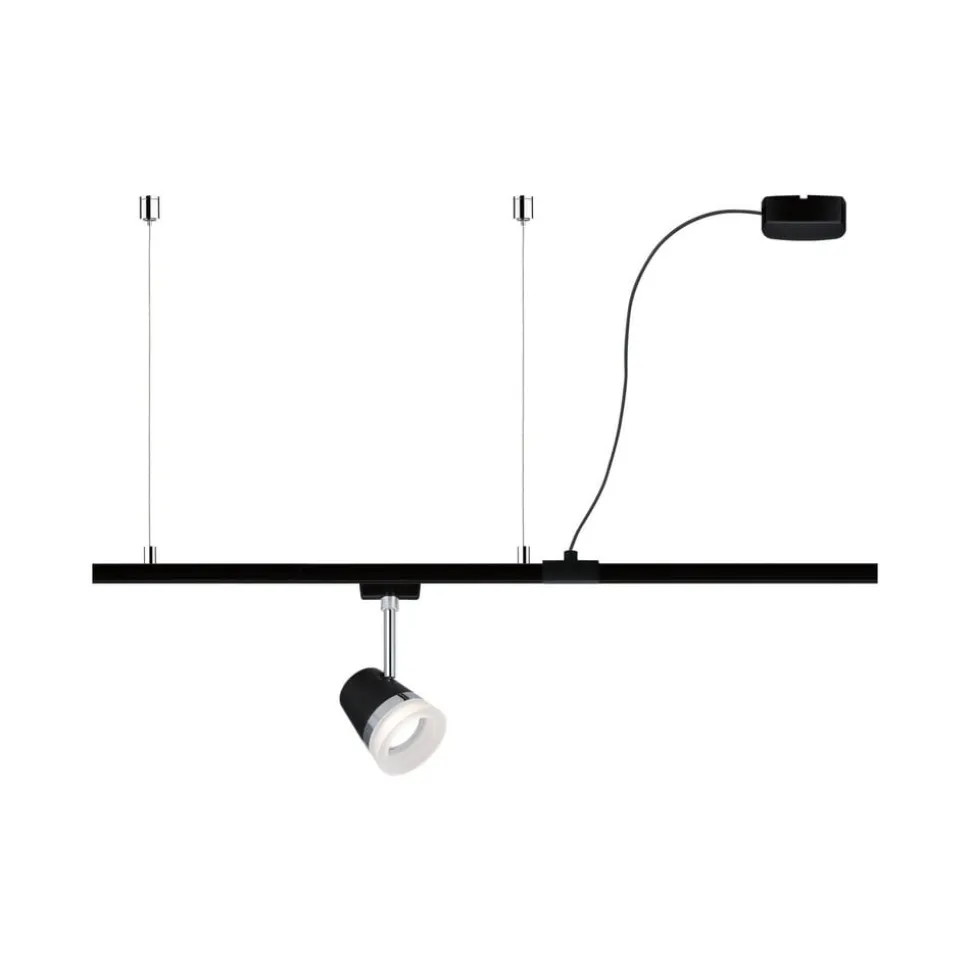 Paulmann URail kabelindføring, sort mat, 2 m