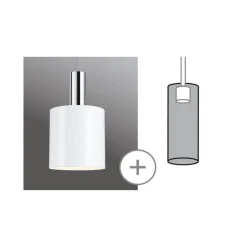 Paulmann URail lampeskærm Tallis 2Easy, hvid mat