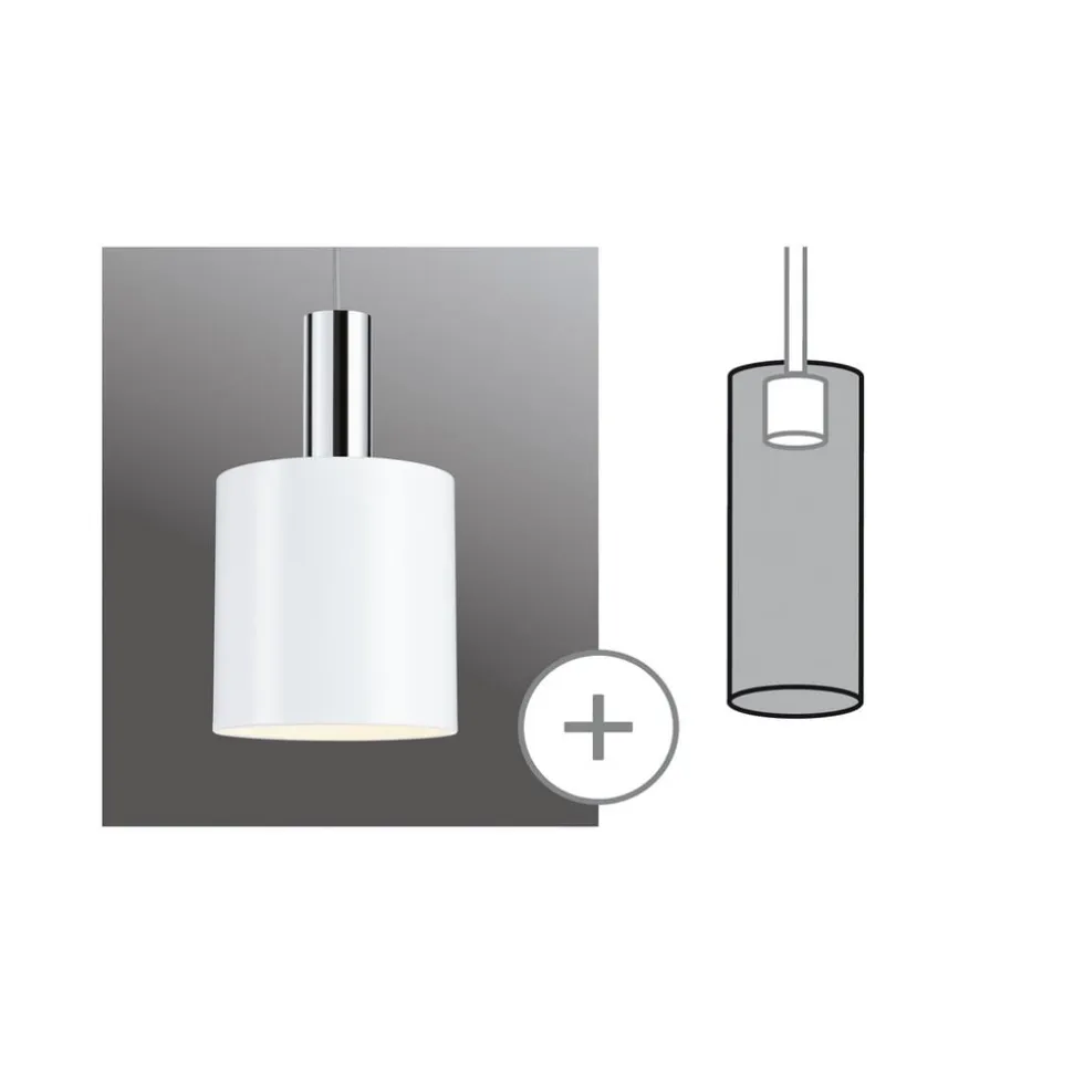 Paulmann URail lampeskærm Tallis 2Easy, hvid mat