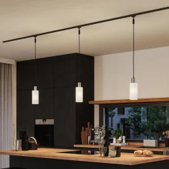 Paulmann URail lampeskærm Raja 2Easy, opal, Ø 10 cm