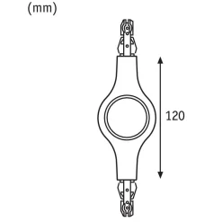 Paulmann URail langsgående stik LED-lampe 827 hvid