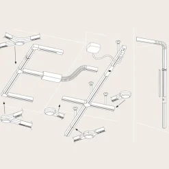 Paulmann URail LED L-stik, mat krom