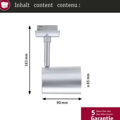Paulmann URail LED-skinnespot Luxe Zigbee krom mat GU10
