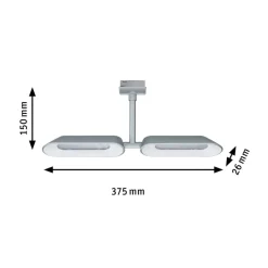 Paulmann URail LED-spot dipper, 2 lyskilder