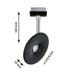 Paulmann URail LED-spot Sphere 2,700K sort