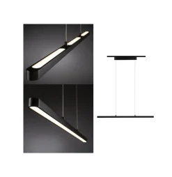 Paulmann URail Lento LED-pendel, mat sort