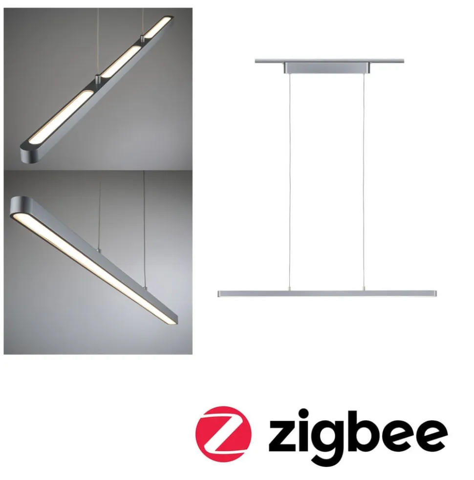 Paulmann URail Lento LED-pendel ZigBee CCT krom
