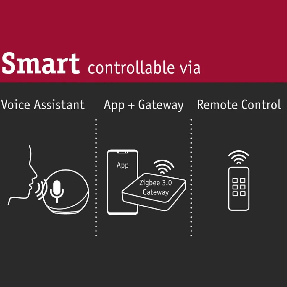 Paulmann URail Lento LED-pendel ZigBee CCT krom