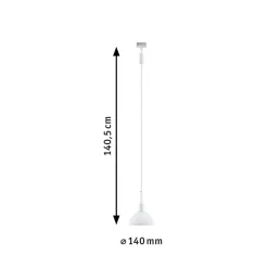 Paulmann URail pendel Sarrasani, hvid/opal