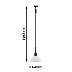 Paulmann URail pendel Sarrasani, sort/opal