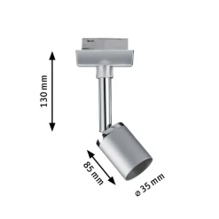 Paulmann URail Pure II spot, mat krom