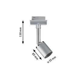Paulmann URail Pure II spot, mat krom