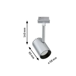 Paulmann URail Shine LED-spotlight i krom