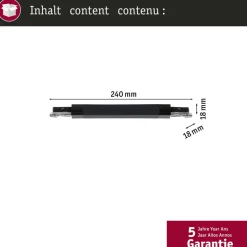 Paulmann URail skinneadapter Zigbee Dæmp/Switch krom mat