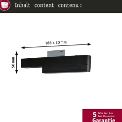 Paulmann URail skinneadapter Zigbee 3.0, sort mat