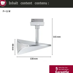 Paulmann URail skinnespot Alejandro krom 3.000K dæmpbar