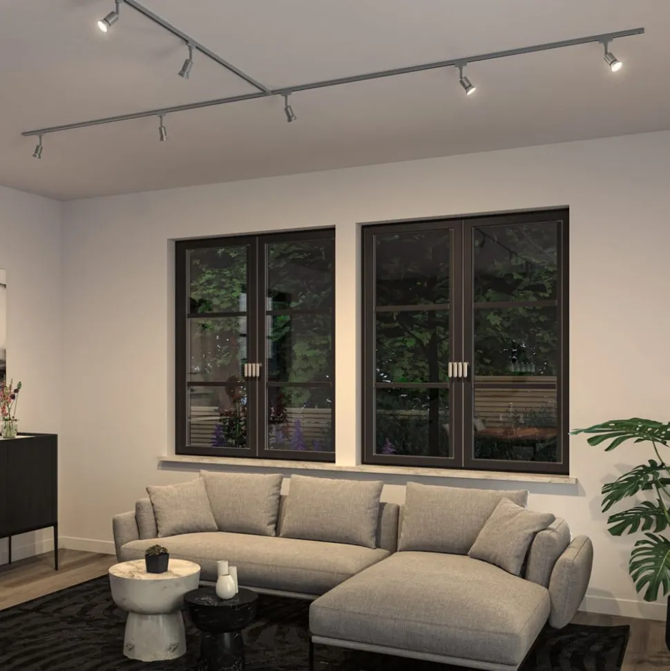 Paulmann URail skinnespot Salt, krom mat, GU10