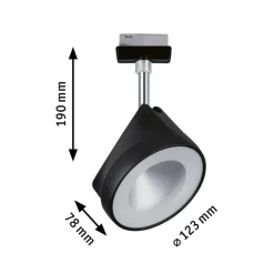 Paulmann URail spot Arena sort dæmpbar 2.700 K