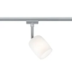 Paulmann URail Spot Blossom mat krom, satinglas