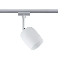 Paulmann URail Spot Blossom mat krom, satinglas