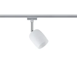 Paulmann URail Spot Blossom mat krom, satinglas