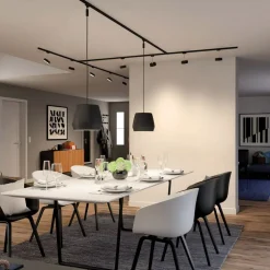 Paulmann URail Spot Circle sort dæmpbar 4.000 K