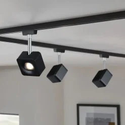 Paulmann URail spot Cube sort dæmpbar 2.700 K
