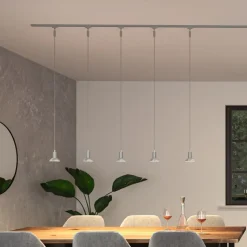 Paulmann URail-hængelampe Runa, krom mat, GU10