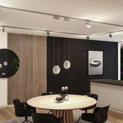 Paulmann URail-pendel Alejandro krom 4.000 K 3-trins dæmpbar