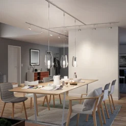 Paulmann URail-skinne, mat krom, længde 50 cm, aluminium