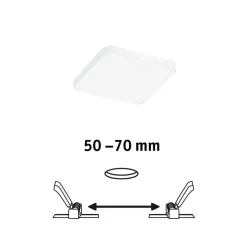 Paulmann Veluna Edge LED indbygget IP44 4000K 9x9cm