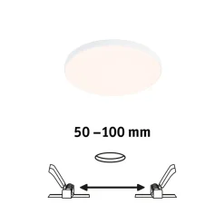 Paulmann Veluna Edge LED indbygget IP44 3.000K Ø 12cm