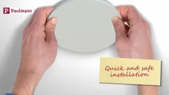 Paulmann Veluna Edge LED til indbygning IP44 3000K 12x12cm