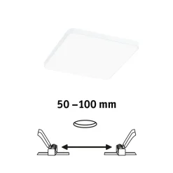 Paulmann Veluna Edge LED til indbygning IP44 4000K 12x12cm